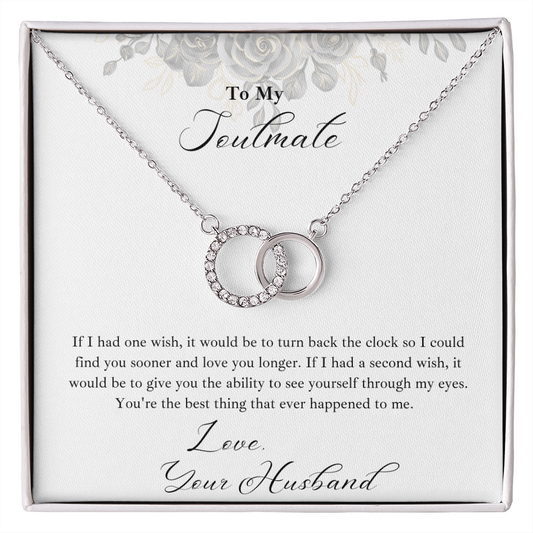 Perfect Pair Necklace | To My Soulmate | One Wish