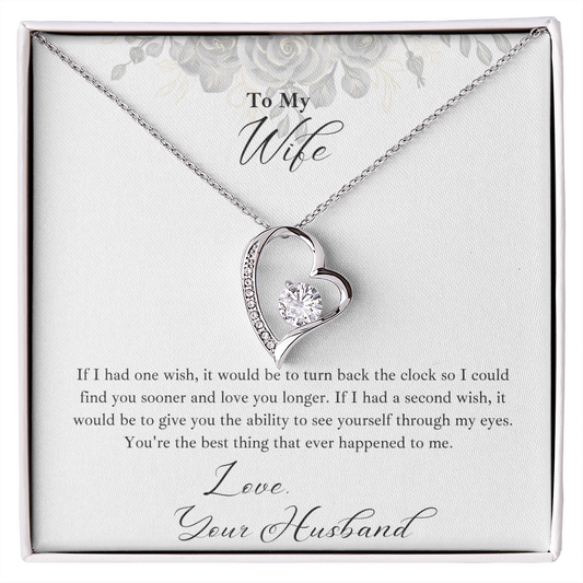 Forever Love Necklace | To my Wife | One Wish